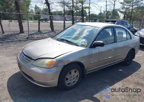 2003 Honda Civic Lx from USA, damaged, VIN 1HGES16583L026374